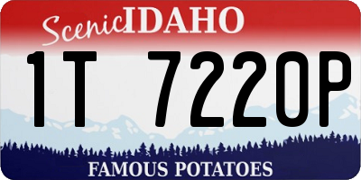ID license plate 1T7220P