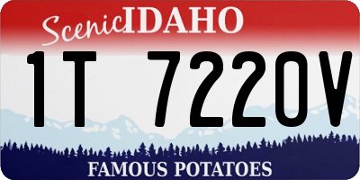 ID license plate 1T7220V
