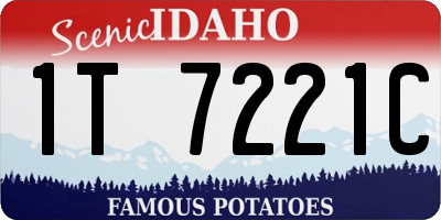 ID license plate 1T7221C