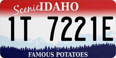 ID license plate 1T7221E