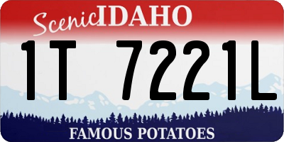 ID license plate 1T7221L