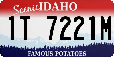 ID license plate 1T7221M
