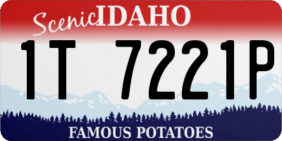 ID license plate 1T7221P