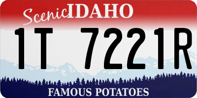 ID license plate 1T7221R