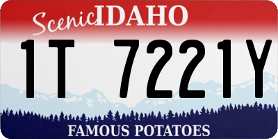 ID license plate 1T7221Y