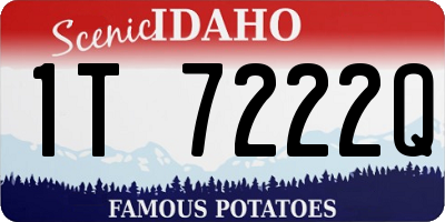 ID license plate 1T7222Q