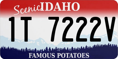 ID license plate 1T7222V