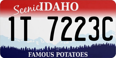 ID license plate 1T7223C