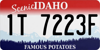 ID license plate 1T7223F