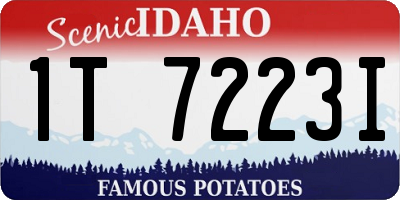 ID license plate 1T7223I