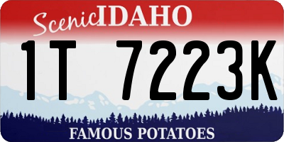 ID license plate 1T7223K