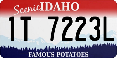 ID license plate 1T7223L