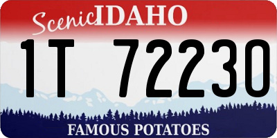 ID license plate 1T7223O