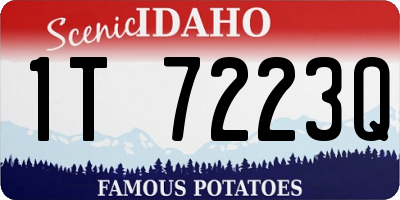 ID license plate 1T7223Q