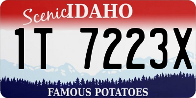 ID license plate 1T7223X