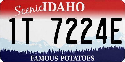 ID license plate 1T7224E
