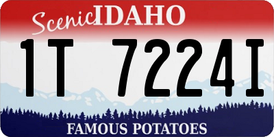 ID license plate 1T7224I