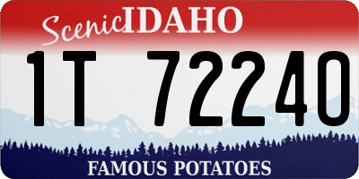 ID license plate 1T7224O