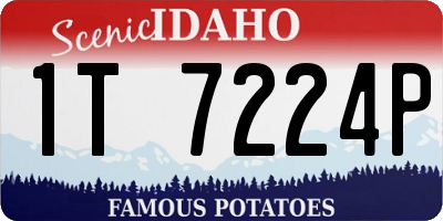 ID license plate 1T7224P