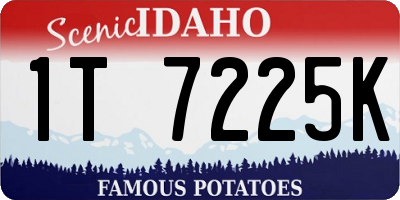 ID license plate 1T7225K