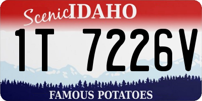 ID license plate 1T7226V