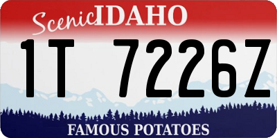 ID license plate 1T7226Z