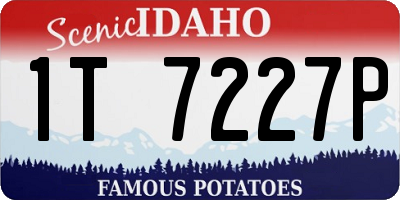 ID license plate 1T7227P