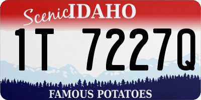 ID license plate 1T7227Q