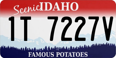ID license plate 1T7227V