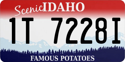 ID license plate 1T7228I