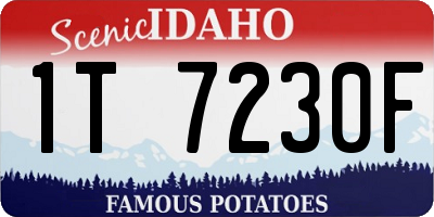 ID license plate 1T7230F