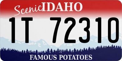 ID license plate 1T7231O