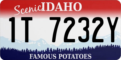 ID license plate 1T7232Y