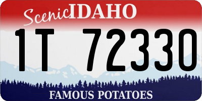 ID license plate 1T7233O