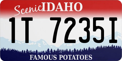 ID license plate 1T7235I