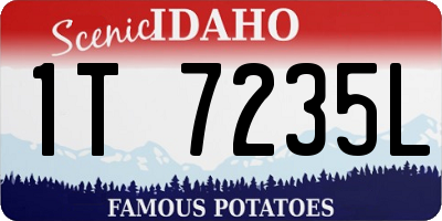 ID license plate 1T7235L