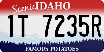 ID license plate 1T7235R