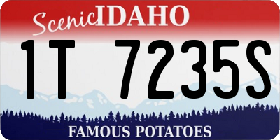 ID license plate 1T7235S