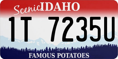 ID license plate 1T7235U
