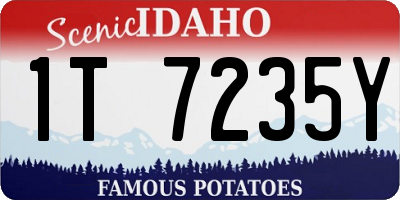 ID license plate 1T7235Y