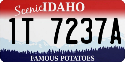 ID license plate 1T7237A