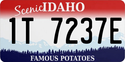 ID license plate 1T7237E