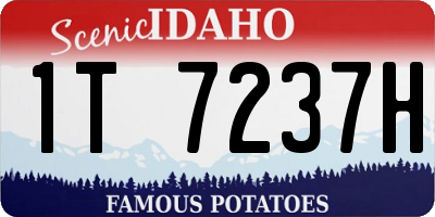 ID license plate 1T7237H