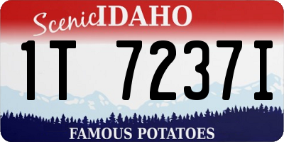 ID license plate 1T7237I