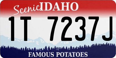 ID license plate 1T7237J