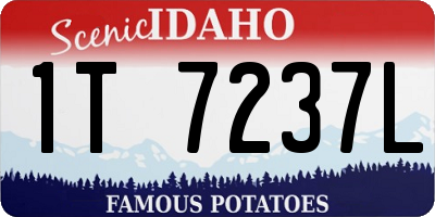 ID license plate 1T7237L
