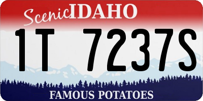 ID license plate 1T7237S