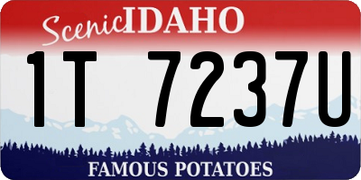 ID license plate 1T7237U