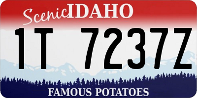 ID license plate 1T7237Z