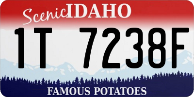 ID license plate 1T7238F